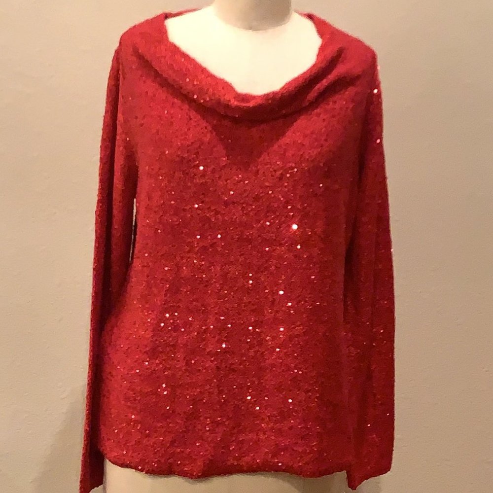 Red INC International Concepts Sweater Size: XL
